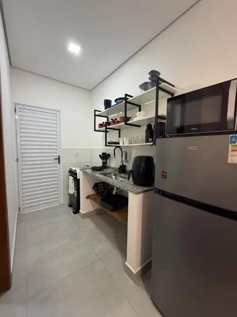 Cozinha do Studio com utensílios